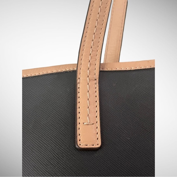 COACH Metro Saffiano Black Leather Tote - Picture 6 of 16